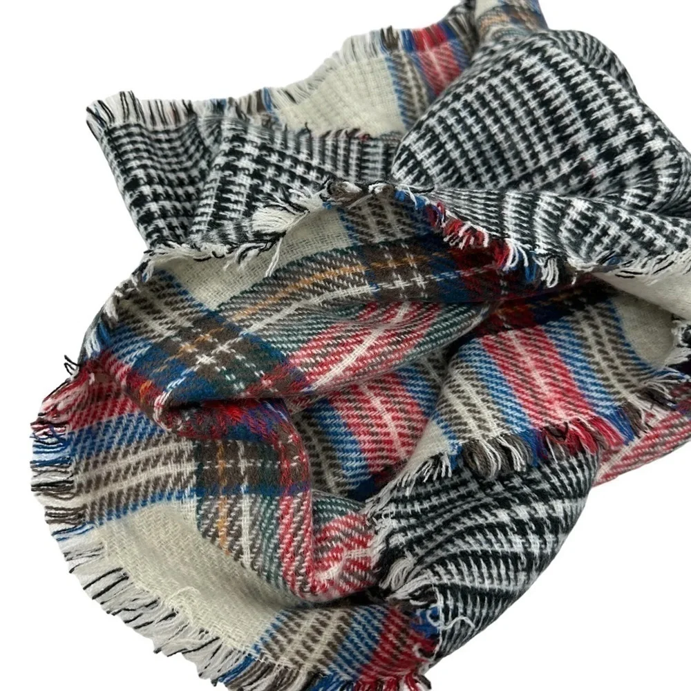 Mia & Tess Reversible Warm Winter Infinity Scarf